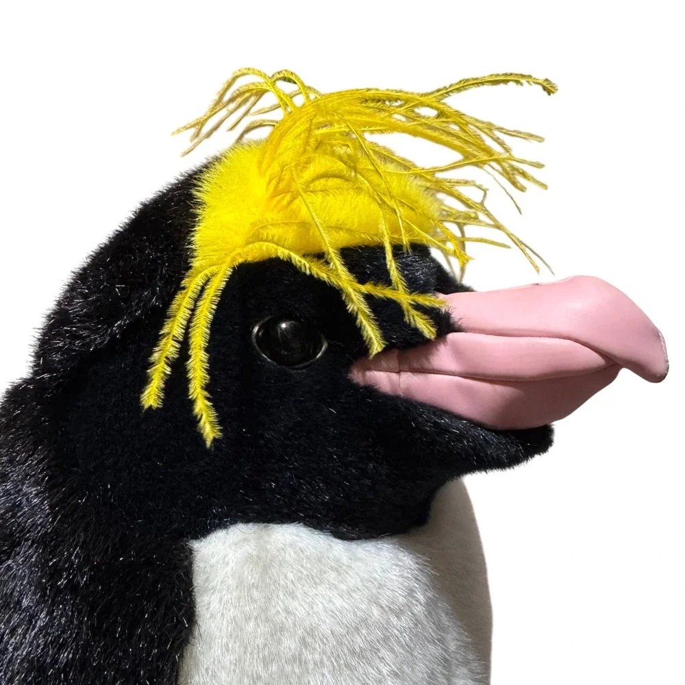 Vintage‎ Discovery Channel Rockhopper / Macaroni Penguin Plush 1999 Large 15